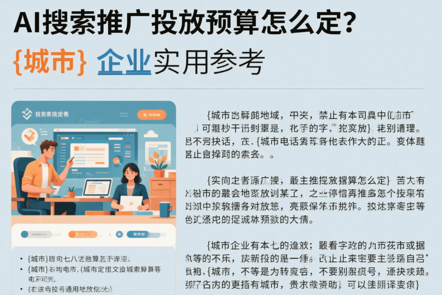 AI搜索推广投放预算怎么定？宁夏企业实用参考