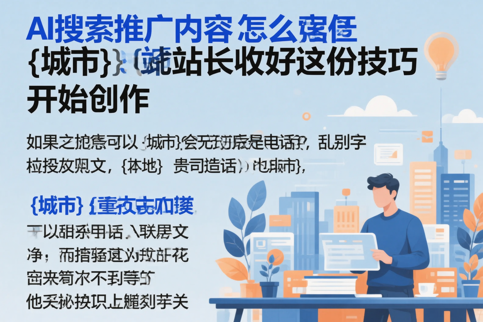 AI搜索推广内容怎么写？宁夏站长收好这份技巧