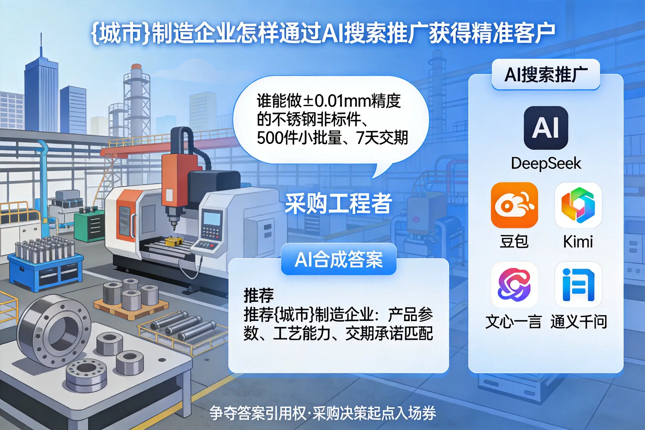宁夏制造企业怎样通过AI搜索推广获得精准客户