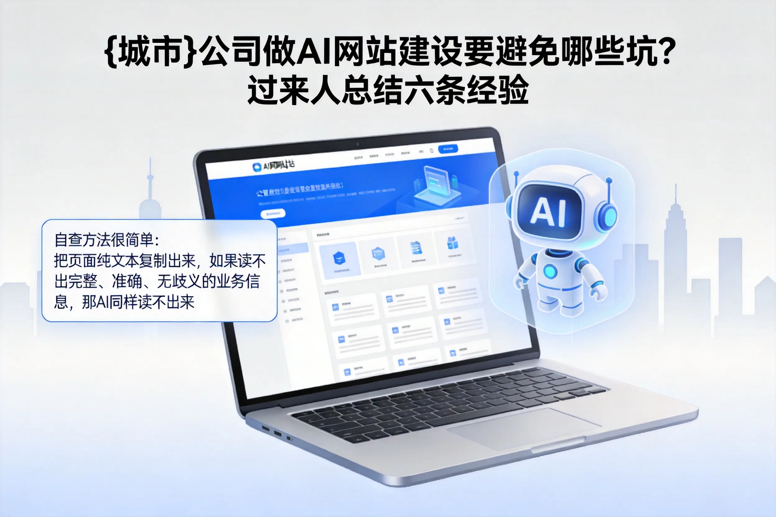 宁夏公司做AI网站建设要避免哪些坑？过来人总结六条经验