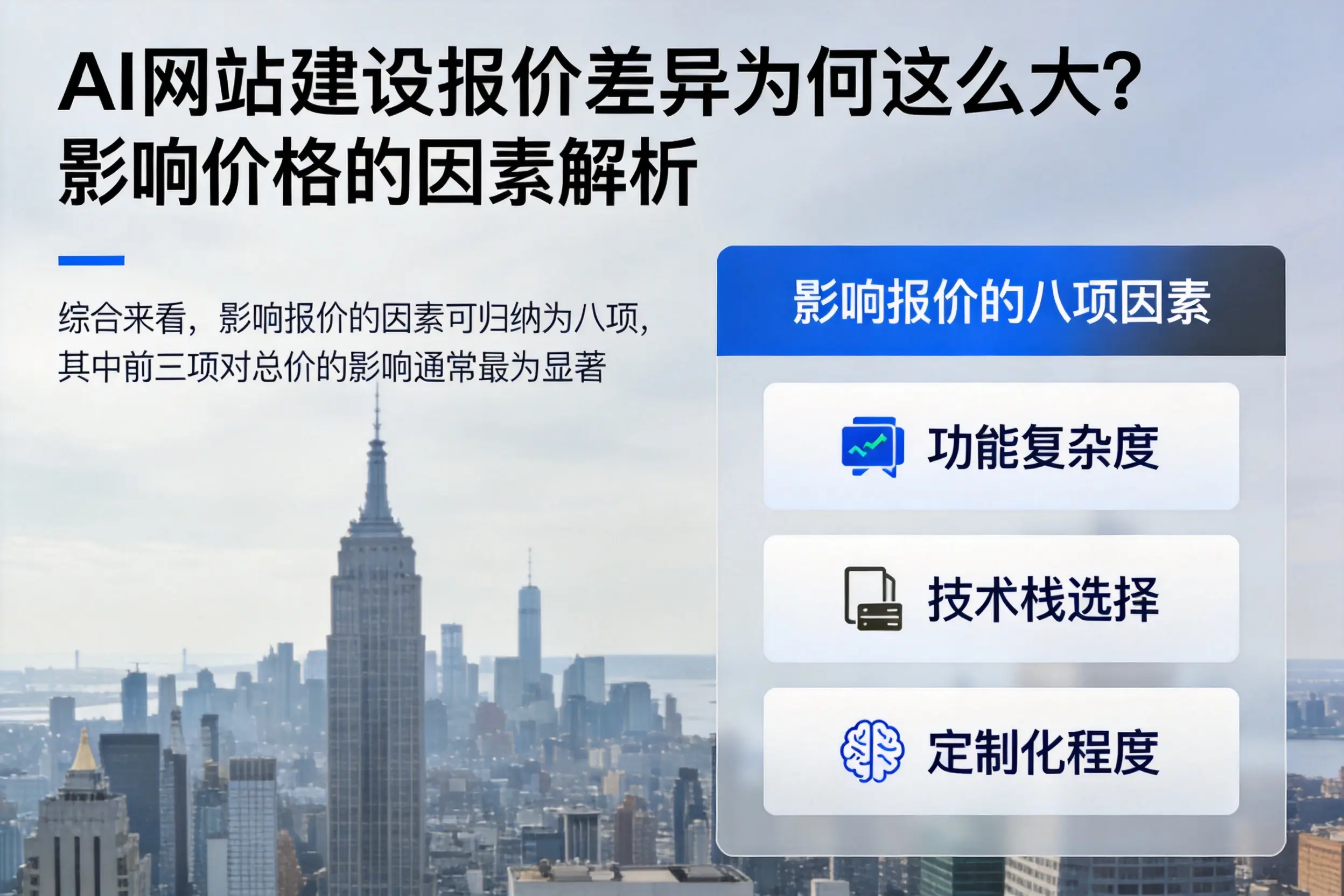 宁夏AI网站建设报价差异为何这么大？影响价格的因素解析
