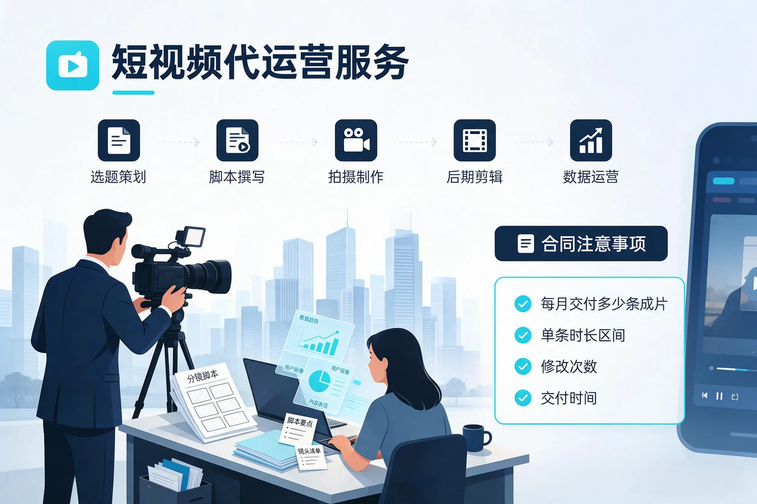 短视频代运营包含哪些服务?宁夏企业常见问题科普