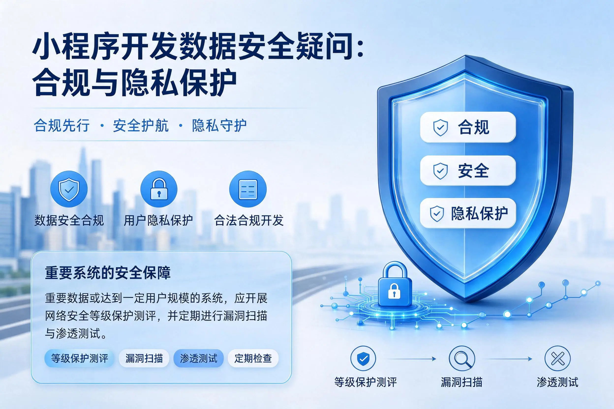 宁夏小程序开发数据安全疑问:合规与隐私保护