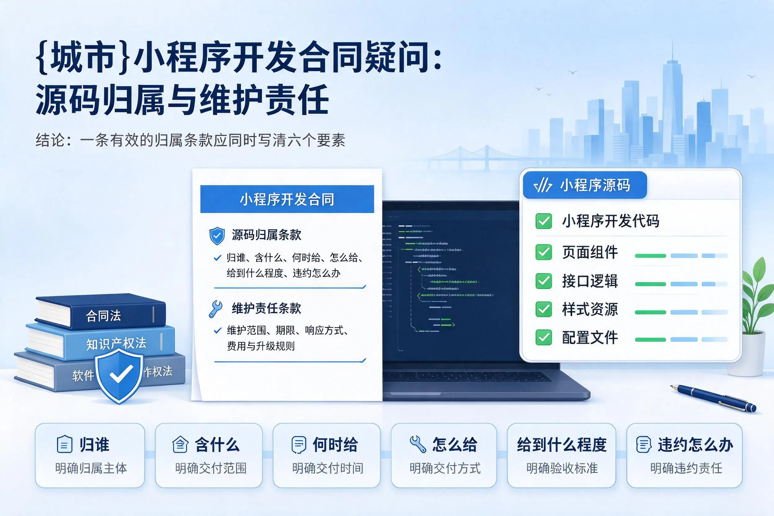 宁夏小程序开发合同疑问:源码归属与维护责任