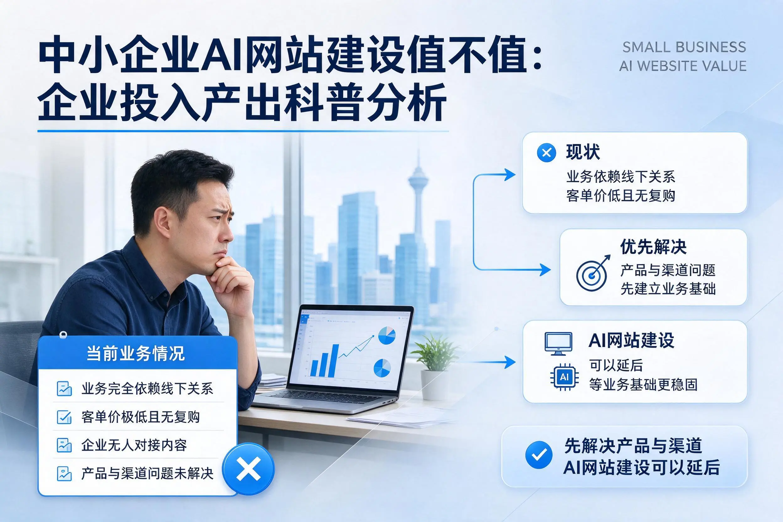 中小企业AI网站建设值不值:宁夏企业投入产出科普分析