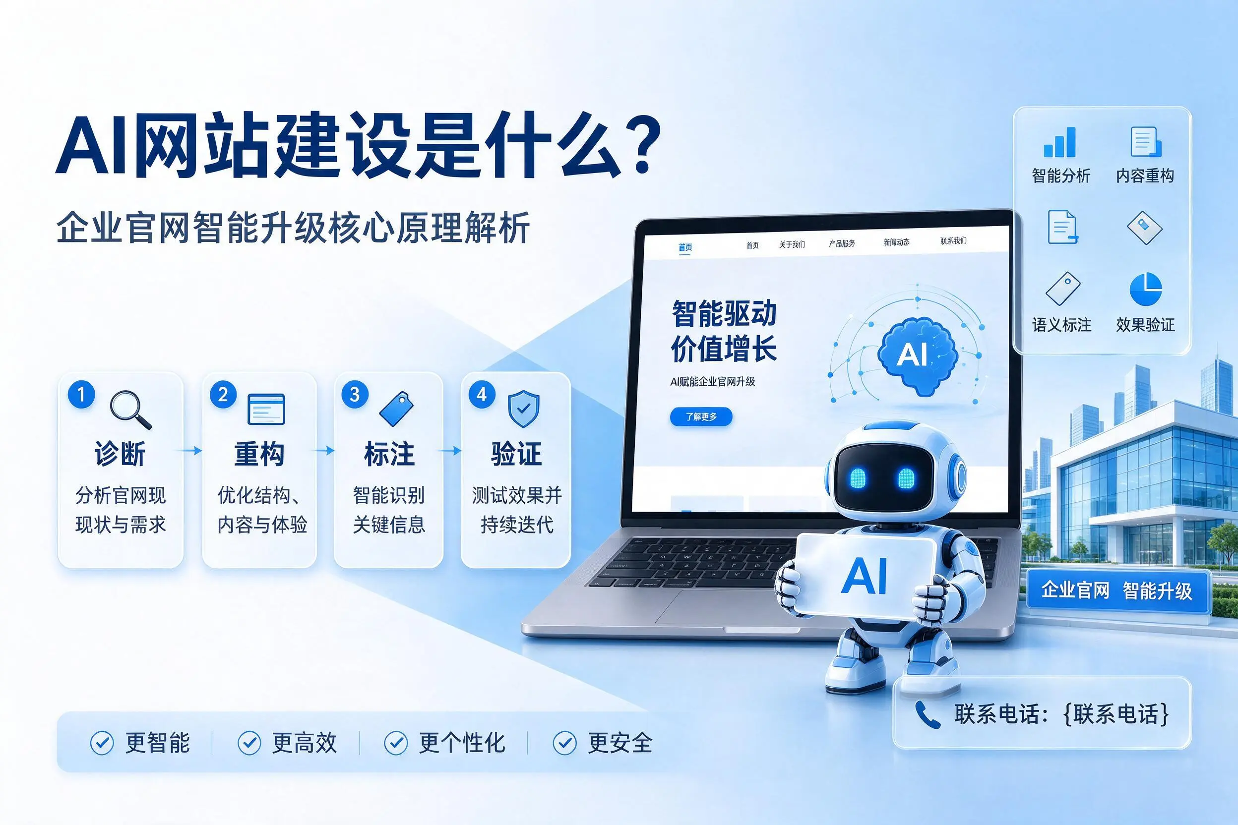 AI网站建设是什么?宁夏企业官网智能升级核心原理解析