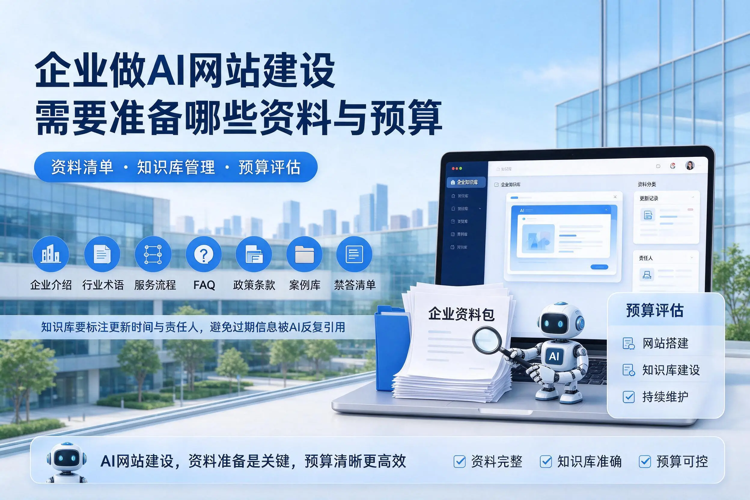 宁夏企业做AI网站建设需要准备哪些资料与预算